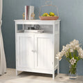 White Freestanding Bathroom Storage Cabinet