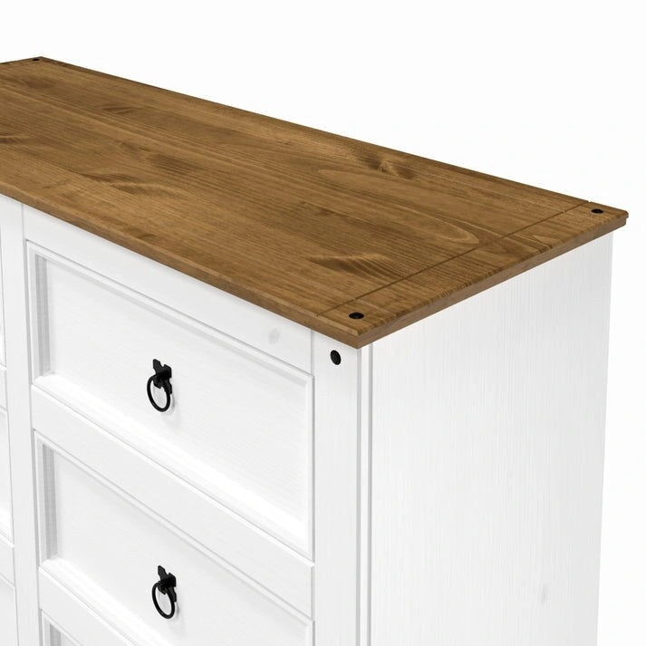 Wood Dresser 3+3 Drawers Chest